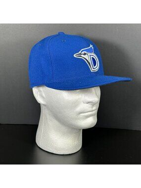 DUNEDIN BLUE JAYS New Era 59FIFTY Fitted MLB Baseball Hat Royal Blue Mens 7 3/8